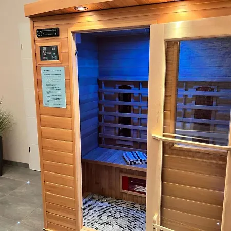 4 Sterne App Lavendel Ir-sauna Whirlpool Fitnessraum Kinderfreundlich Bikeraum Apartman